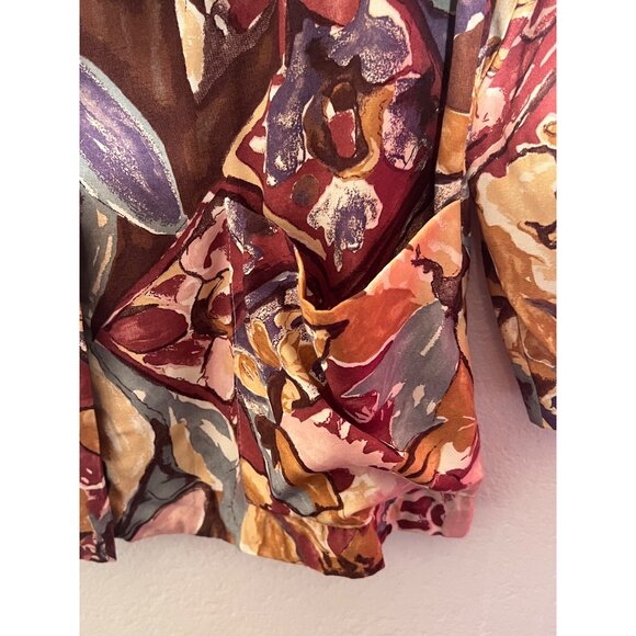 VTG Barrie Stephens 8 Women Abstract Floral Blazer Jacket Multicolor Rayon Lined - Picture 11 of 16